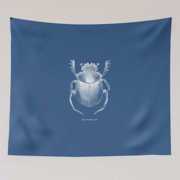 Item preview, Scarabaeus sacer - Giant Sacred Scarab Blue print designed and sold by 4personnen.
