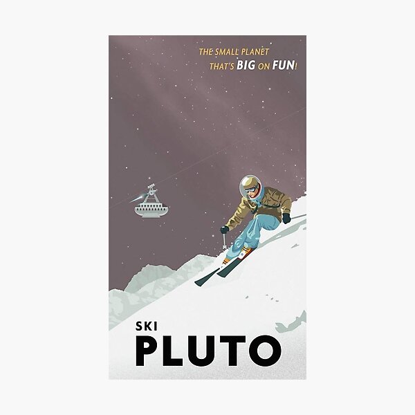 Ski Pluto Photographic Print