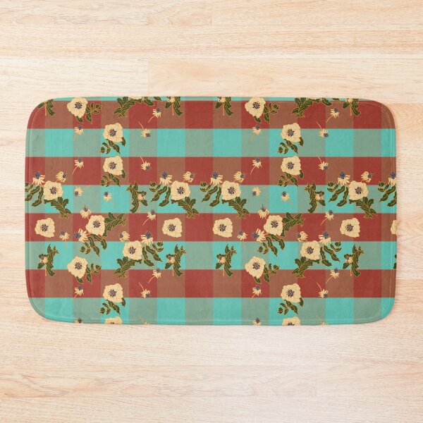 Item preview, Plaids and Florals Turquoise Flannel designed and sold by DeLislesRT.