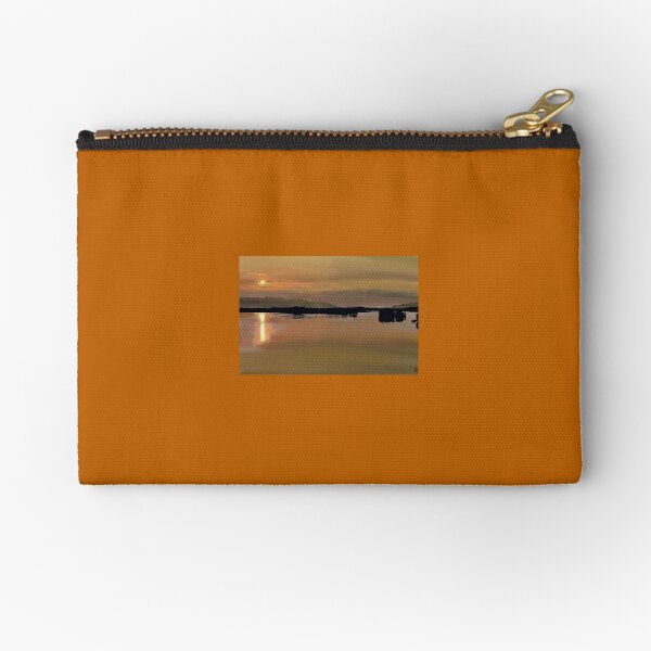 Alaskan Sunset drawing Zipper Pouch