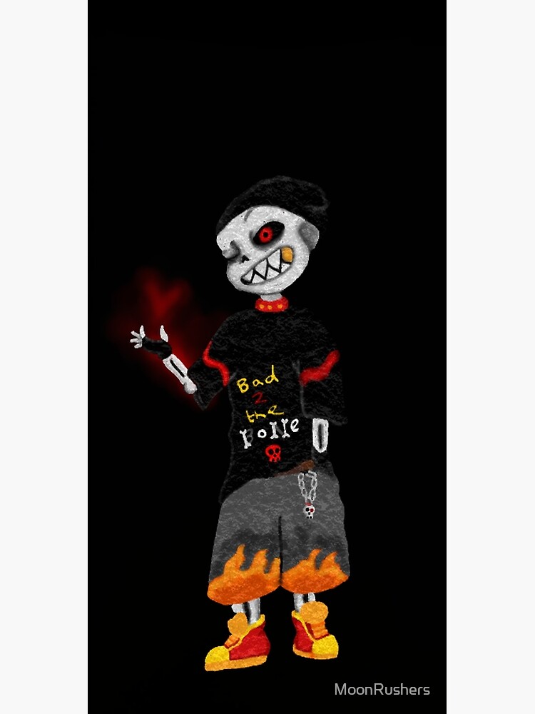 Underfell Sans Greeting Card By Moonrushers Redbubble