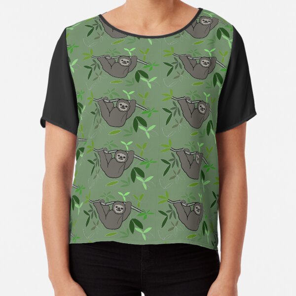 Happy Sloths Chiffon Top
