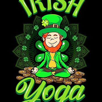 Irish Yoga Leprechaun Meditate St Patricks Day Ireland Essential T-Shirt  for Sale by stpatricksday