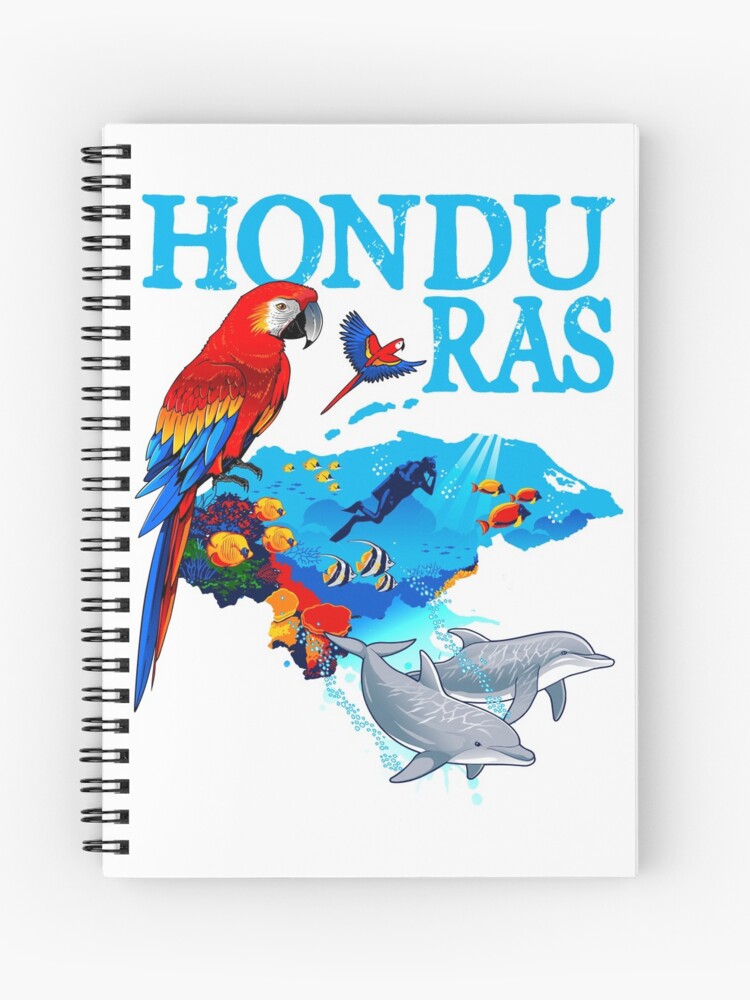 Cuaderno de espiral «Mapa de Honduras Turistico» de zeuscomics | Redbubble