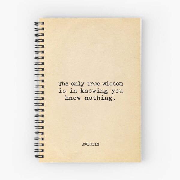 Item preview, The only true wisdom is in knowing you know nothing - Socrates designed and sold by vintagepaper.