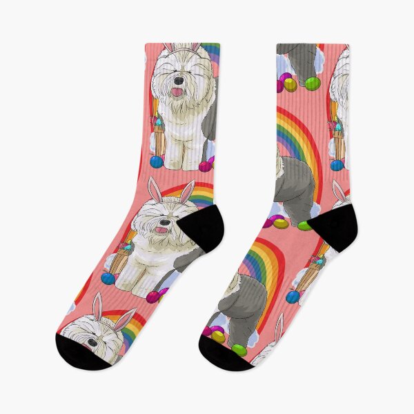 Item preview, Old English Sheepdog Bunny Happy Easter Day designed and sold by Nosek1ng.