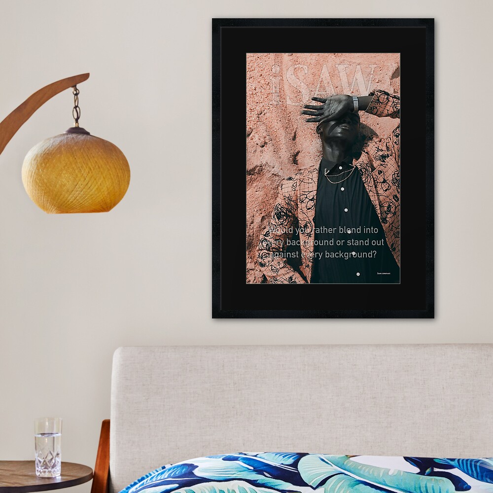 Blend In or Stand Out Framed Art Print