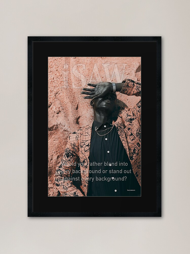 Alternate view of Blend In or Stand Out Framed Art Print