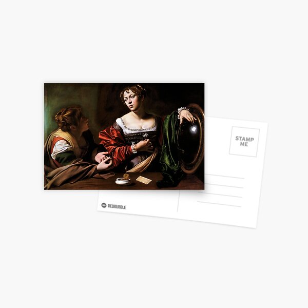 Martha and Mary Magdalene by Caravaggio (c 1598) Postcard