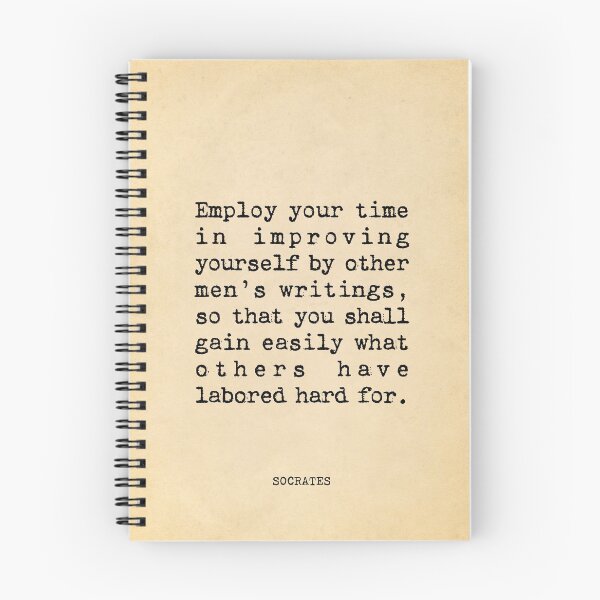 Item preview, Employ your time in improving yourself - Socrates designed and sold by vintagepaper.