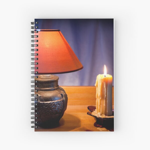 Small Candles Spiral Notebooks Redbubble - candle fire roblox