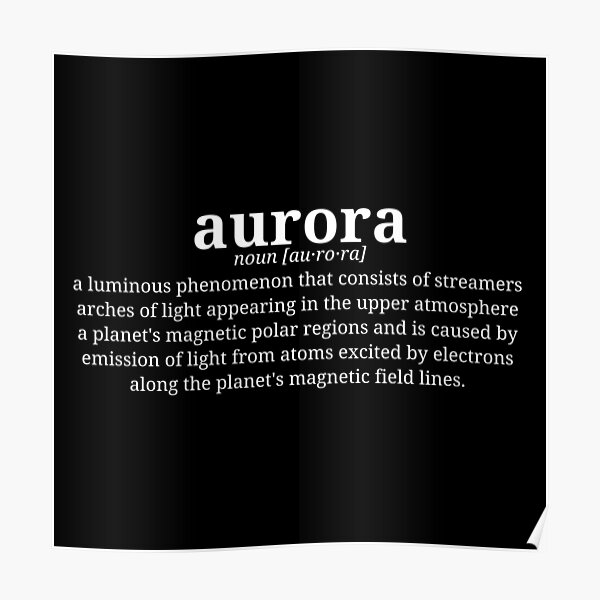 aurora-dictionary-word-definition-text-art-poster-for-sale-by