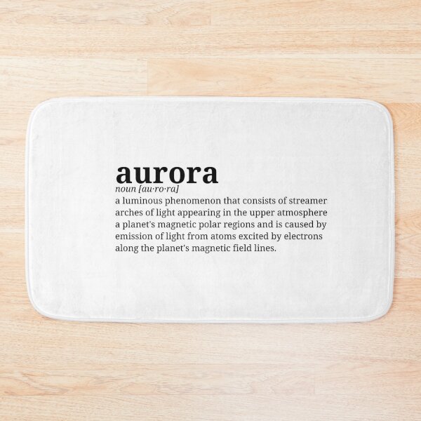 Item preview, Aurora. Dictionary Minismalist Definition | Left Text Art designed and sold by pamelawille.