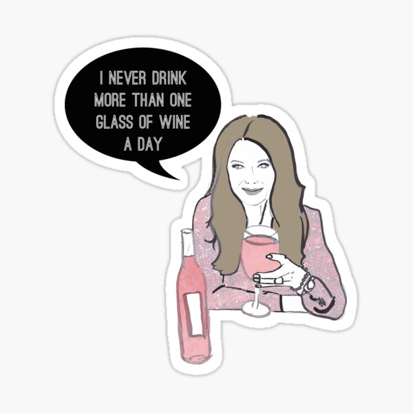 A glass a day Sticker