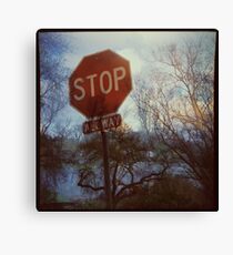Flood Warning Canvas Print