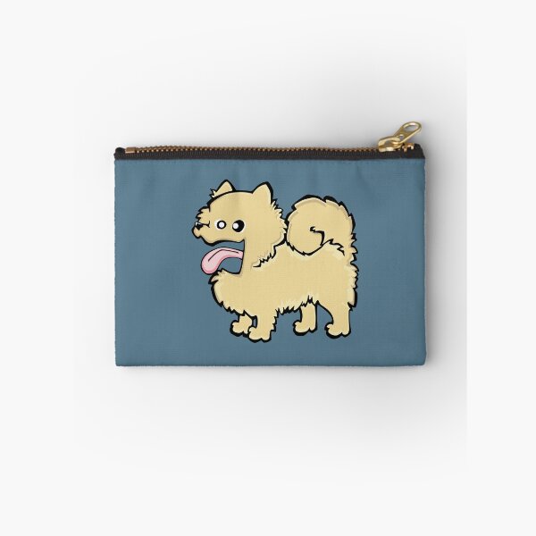 Item preview, Pomeranian - Cream (Full Body) BLUE BG designed and sold by TheChicken.