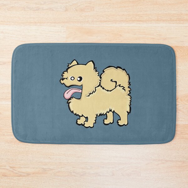 Item preview, Pomeranian - Cream (Full Body) BLUE BG designed and sold by TheChicken.