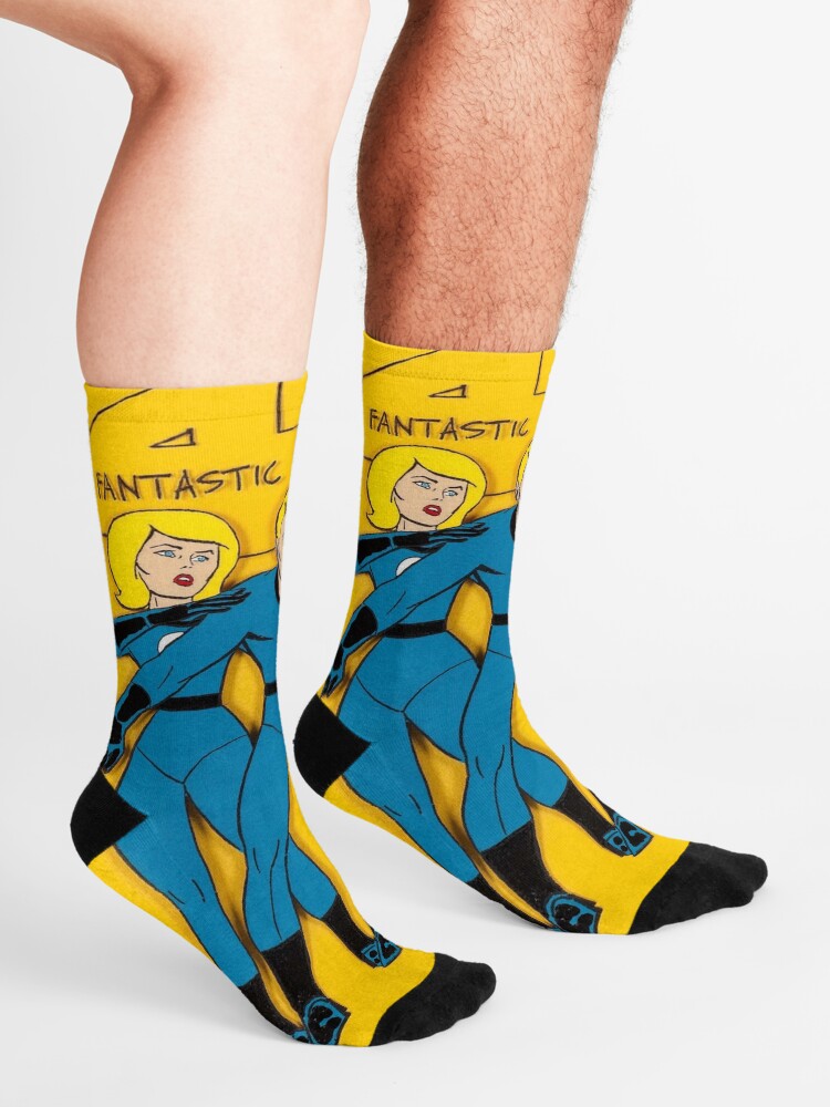 "The Fantastic Four Classic Vintage Retro Cartoons Comics " Socks by