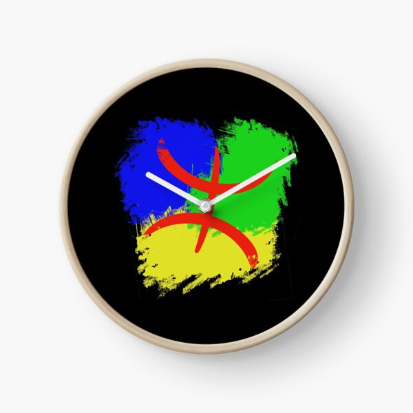 Drapeau berbère, drapeau amazigh Horloge