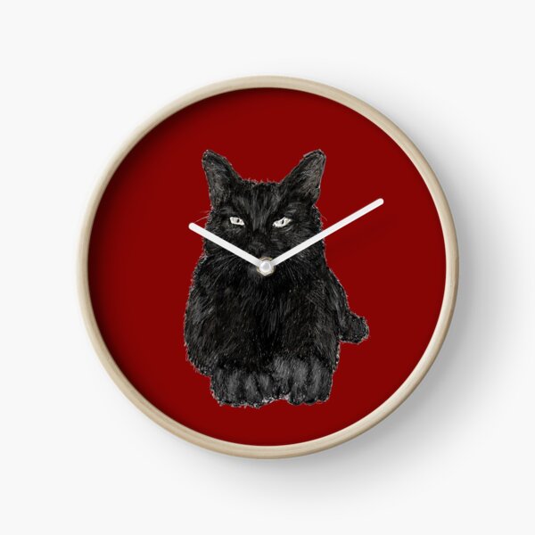 Black Cat Clock
