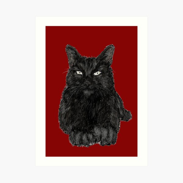Black Cat Art Print