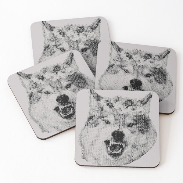 Item preview, Flowery Wolf designed and sold by MeaganBragwell.