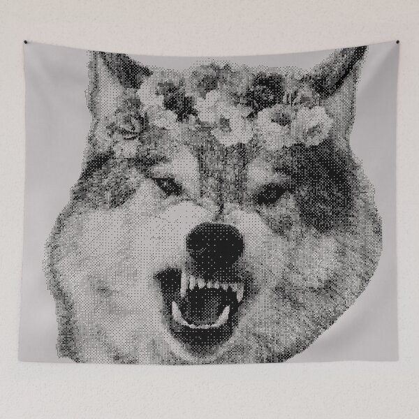 Item preview, Flowery Wolf designed and sold by MeaganBragwell.