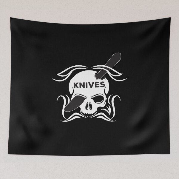 Item preview, Knife throwing knife skull designed and sold by GeschenkDesigns.