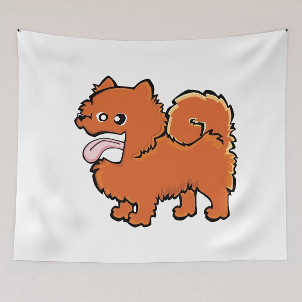 Item preview, Pomeranian - Orange (Full Body) WHITE BG designed and sold by TheChicken.