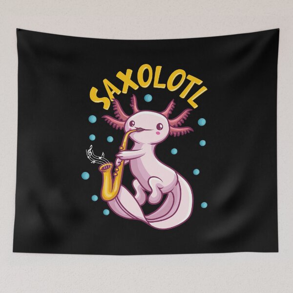 Item preview, Saxolotl Sax Playing Axolotl Pun Walking Fish designed and sold by perfectpresents.