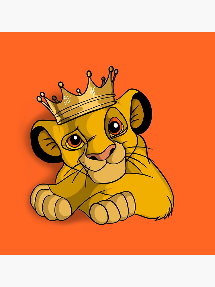 Simba from Lion King Sticker by SwiftDesign