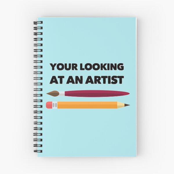 Item preview, 'Your Looking At An Artist' Cute Pencil and Paint Brush Design  designed and sold by StuffNStickers.