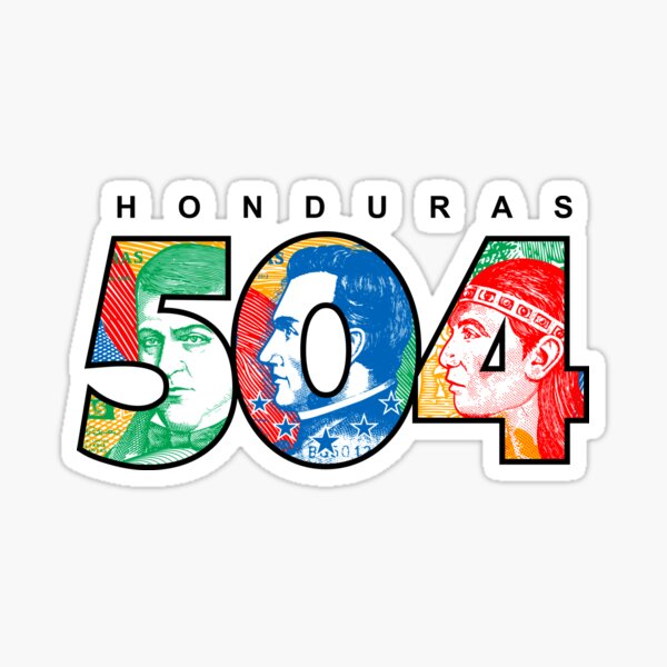 504 Honduras Pegatina