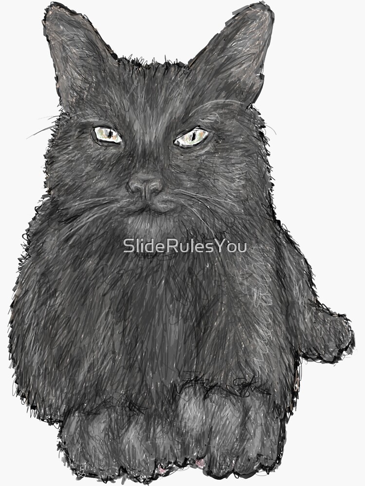 Grey Cat by SlideRulesYou