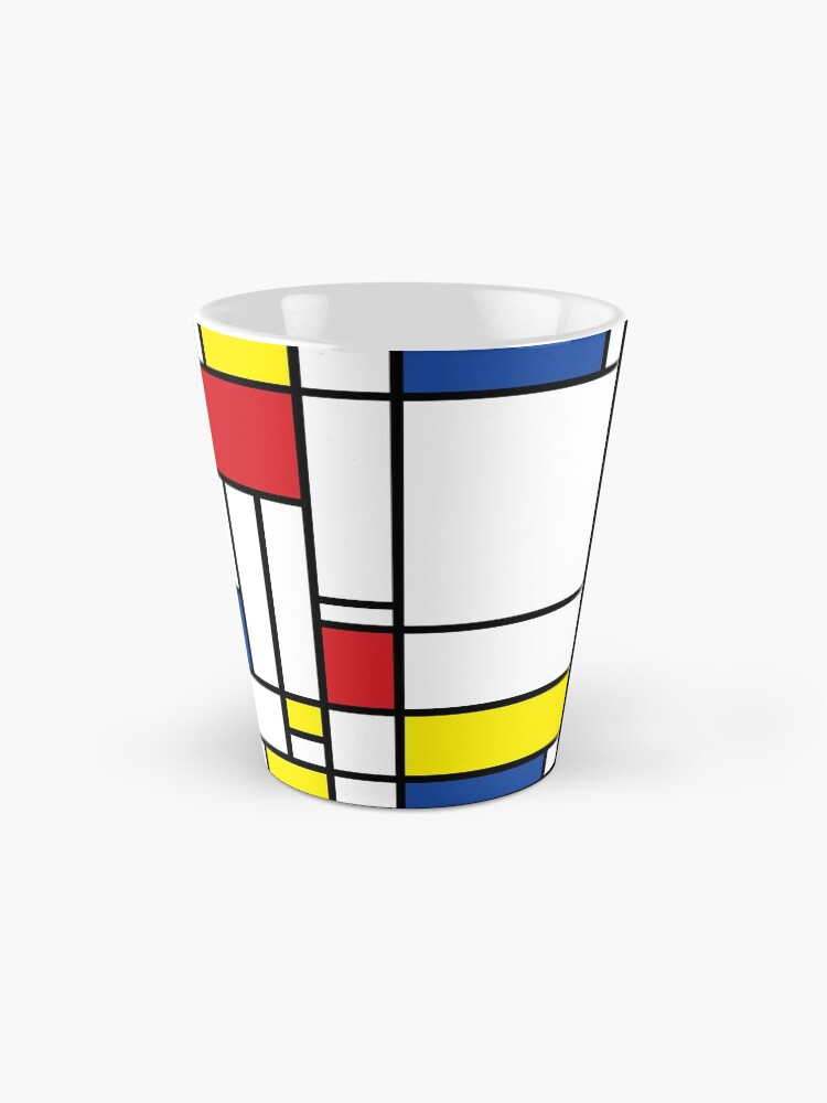Thumbnail 2 of 4, Coffee Mug, Mondrian Minimalist De Stijl Modern Art © fatfatin designed and sold by fatfatin.