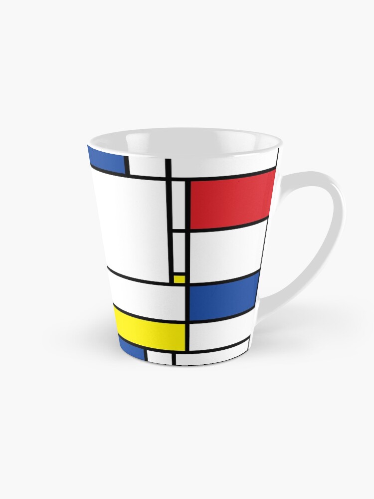 Thumbnail 1 of 4, Coffee Mug, Mondrian Minimalist De Stijl Modern Art © fatfatin designed and sold by fatfatin.