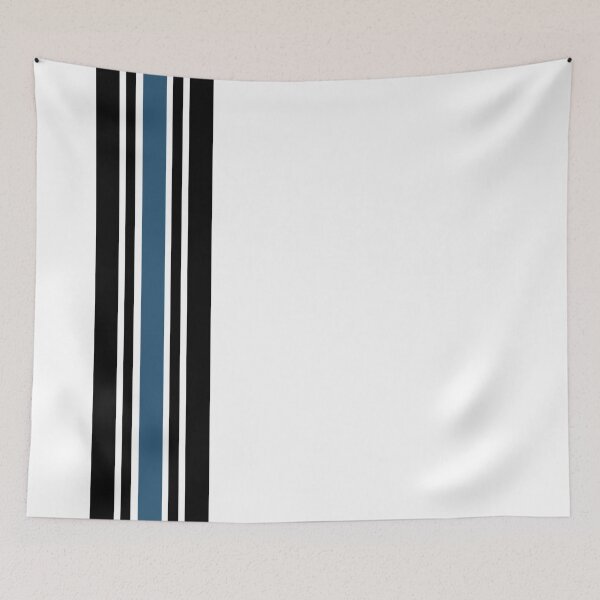 Item preview, Black and Blue Stripes With White Background designed and sold by pro2ozoa.