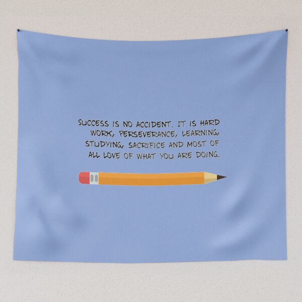 Item preview, Cute Pencil Design With Cute Message on Success designed and sold by StuffNStickers.