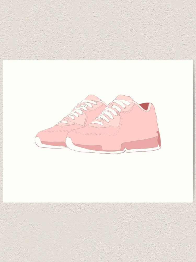 Cute Pastel Pink Trainers\