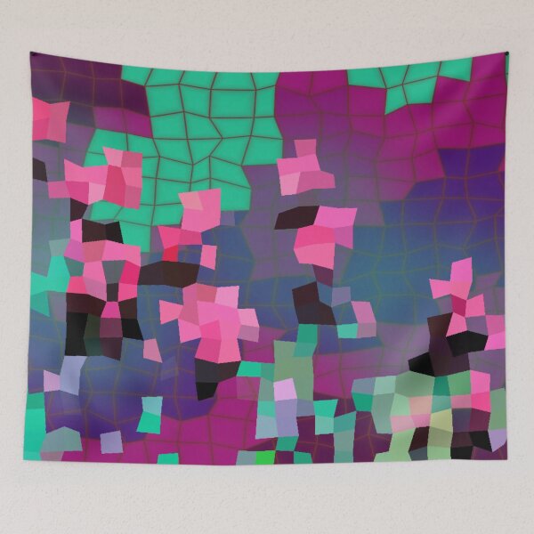Item preview, Pink Flower Mosaic designed and sold by cuprum.