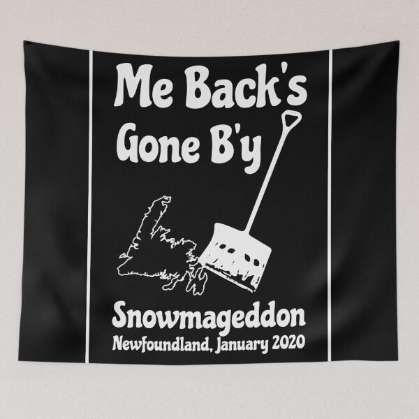 Item preview, Snowmageddon - Me Back's Gone By designed and sold by SaltWaterOre.
