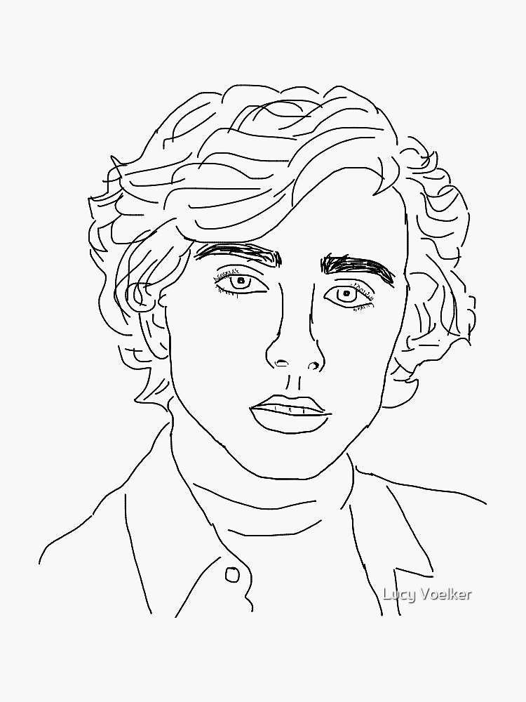 Timothee Chalamet Coloring Page