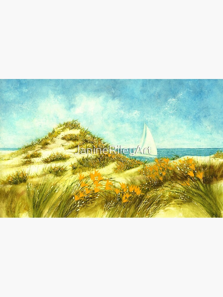 "Sand Dunes and Sails Assateague Island " Art Print for Sale by