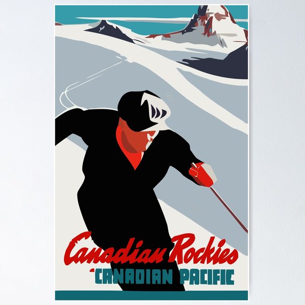 Item preview, Vintage Canadian Rockies Ski Canada Travel designed and sold by digitalvintage.