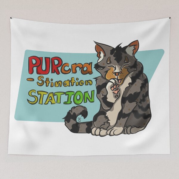 Item preview, PURcrastination Station designed and sold by Ratkey Designs .