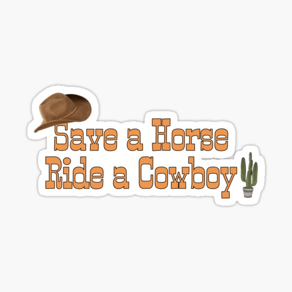 COWBOYS RIDE HARDER/STAY ON LONGER extra stuff Sticker