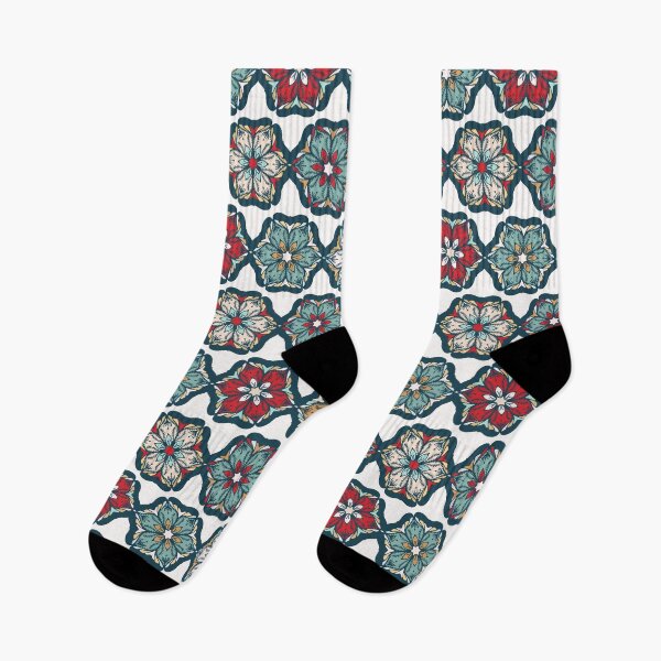 Item preview, Hand drawn abstract Christmas flower pattern designed and sold by Limolida.