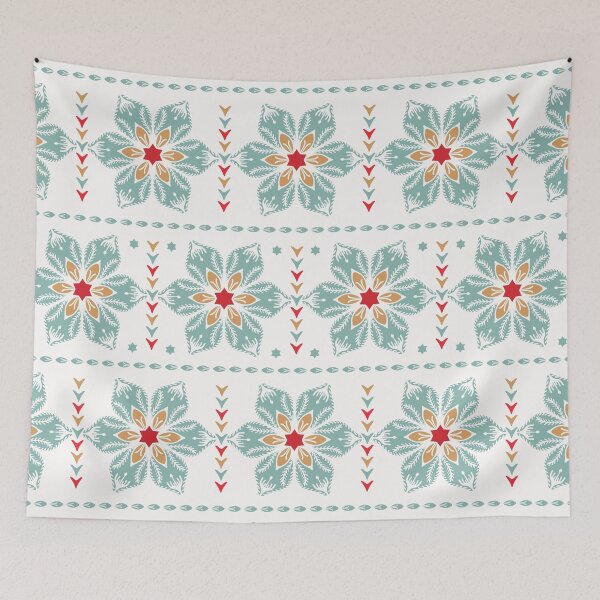 Item preview, Hand drawn abstract Christmas flower pattern.  designed and sold by Limolida.