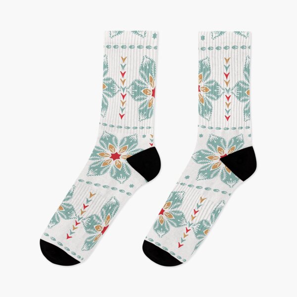 Item preview, Hand drawn abstract Christmas flower pattern.  designed and sold by Limolida.