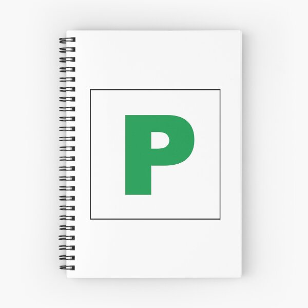 Item preview, P Plate designed and sold by DoodleDashCollective.